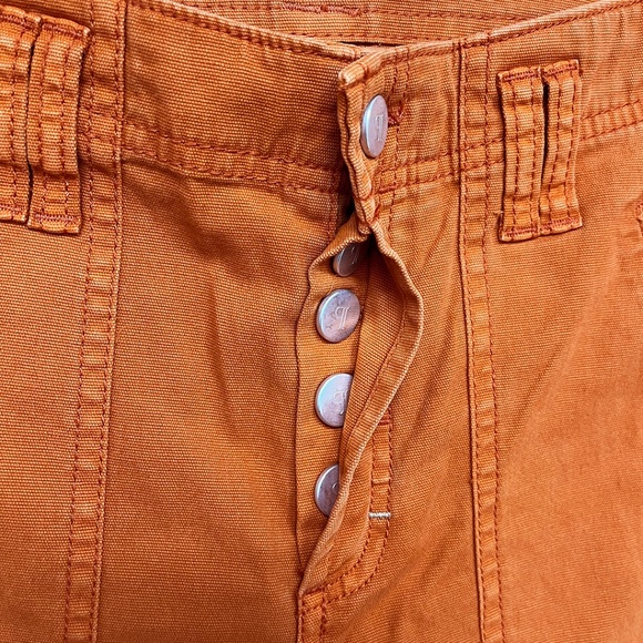NWT Anthropologie Pilcro The Yaya Crop Flare Pants Orange 28 - Picture 7 of 16